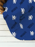 Chelsea FC Geometric Throw Size Fleece Blanket (SUPER SOFT)