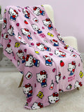 Hello Kitty Hello Throw Size Fleece Blanket (SUPER SOFT)