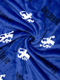 Chelsea FC Geometric Throw Size Fleece Blanket (SUPER SOFT)