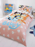 Bluey I Love U Cotton Single Quilt Cover Set