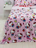 Hello Kitty Hello Throw Size Fleece Blanket (SUPER SOFT)