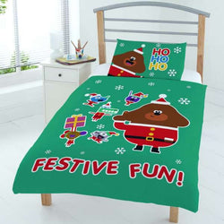 Hey Duggee Festive Fun Christmas “Reversible" Toddler/ Junior/ Cot Quilt Cover Set