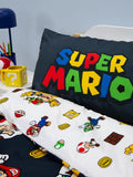Nintendo Super Mario Blackened Single Quilt Cover Set POLYESTER