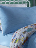 Bright Trucks Single Quilt Cover Set