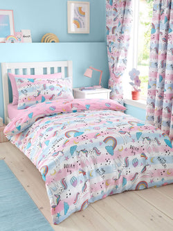 Dreamy Unicorns Single Quilt Cover Set