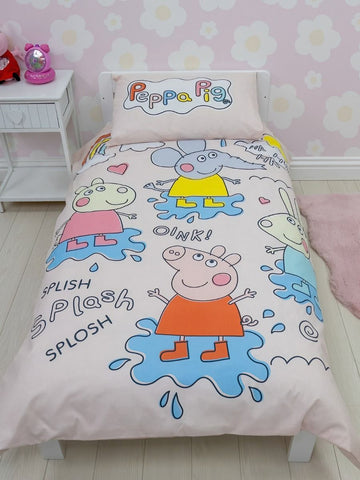 Cot bed peppa pig duvet outlet set