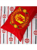 Manchester United FC Crest "Reversible" Football Single Quilt Cover Set