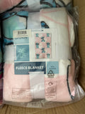 Lilo And Stitch Floral Garden Throw Size Fleece Blanket (SUPER SOFT)