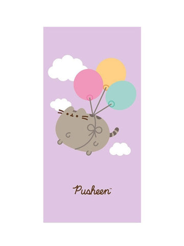 Pusheen Flying Balloons Towel