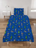 Minecraft Aop Single Quilt Cover Set POLYESTER