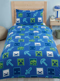 Minecraft Beware Of The Dark Single Quilt Cover Set