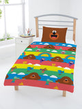 Hey Duggee Stripe "Reversible" Toddler/ Junior/ Cot Quilt Cover Set