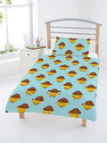 Hey Duggee Stripe "Reversible" Toddler/ Junior/ Cot Quilt Cover Set