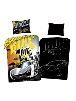 Fast and Furious Ride Single Quilt Cover Set EURO CASE