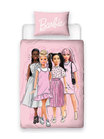 Barbie Figures Single Quilt Cover Set