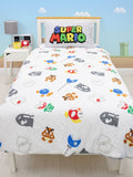 Super Mario Bros Here We Go "Reversible" Licensed Single Quilt Cover Set