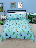 Minecraft Level Up Double to Queen Quilt Cover Set - POLYESTER