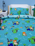 Minecraft Level Up Single Quilt Cover Set POLYESTER