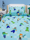 Minecraft Level Up Single Quilt Cover Set POLYESTER