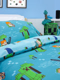 Minecraft Level Up Single Quilt Cover Set POLYESTER