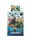 Minecraft Levels Single Quilt Cover Set
