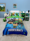 Minecraft Levels Single Quilt Cover Set