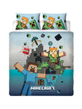 Minecraft Levels Double to Queen Quilt Cover Set