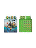Minecraft Levels Double to Queen Quilt Cover Set