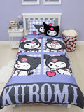 Hello Kitty Kuromi Rebel Single Quilt Cover Set POLYESTER