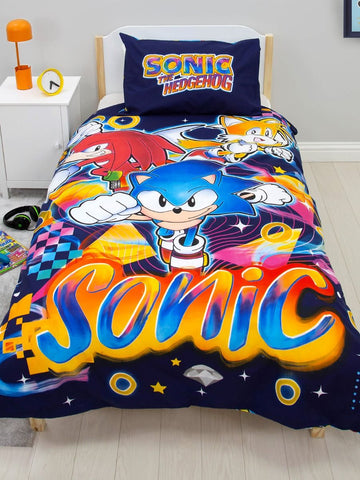 Sonic the Hedgehog Liquid Single Quilt Cover Set