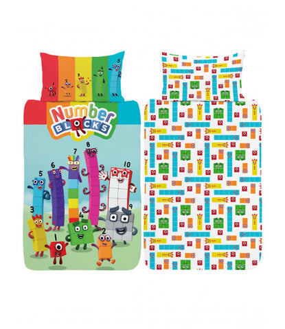 Number Blocks - Toddler/ Junior/ Cot Quilt Cover Set
