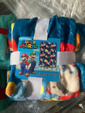Super Mario Rush Throw Size Fleece Blanket (SUPER SOFT)