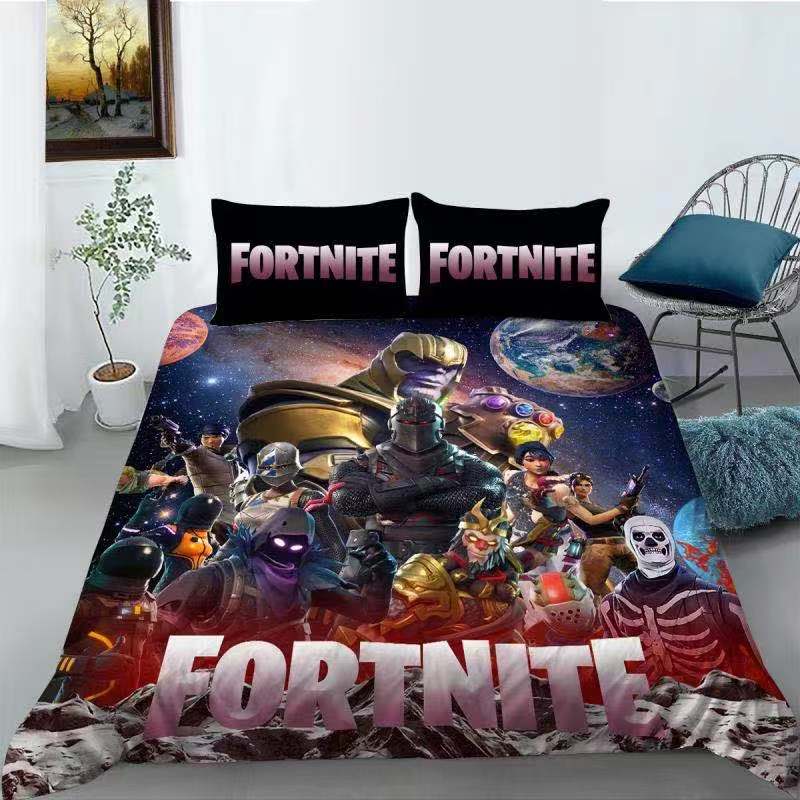 Fortnite Quilt Cover Set Black – Kids Korna