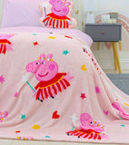 Peppa Pig Magic Throw Size Fleece Blanket (SUPER SOFT)