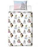Disney Princess Pastels Single Quilt Cover Set
