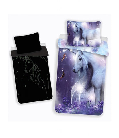 Unicorn Single Quilt Cover Set EURO Case