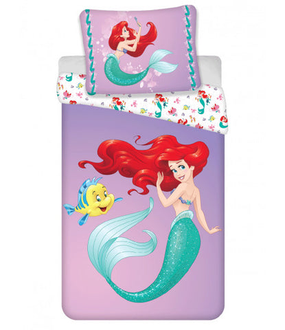 Ariel The Little Mermaid Single Quilt Cover Set EURO CASE