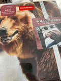 Brown Bear King Size Quilt Cover Set