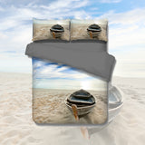 PRE ORDER Ocean Beach ~ Boat Quilt Cover Set