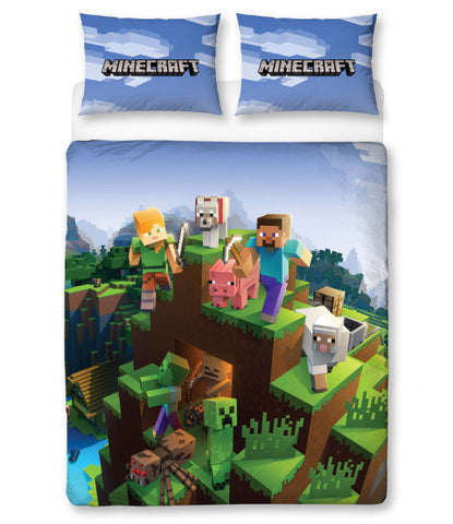 Minecraft Epic Double to Queen Quilt Cover Set
