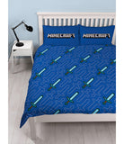Minecraft Double to Queen Quilt Cover Set