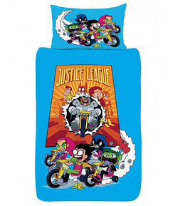 Teen Titans Go! Justice League Single Quilt Cover Set