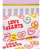 Love Hearts Happy Single Quilt Cover Set