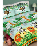 Animal Jungle Monkey Double To Queen Quilt Cover Set