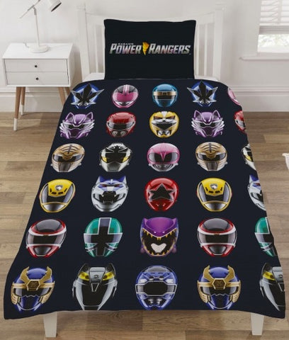 Power Rangers Helmets "Reversible" Single Quilt Cover Set