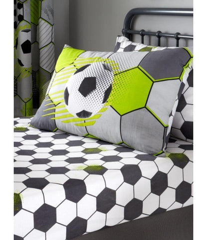 Soccer Stamp Single fitted sheet & Pillowcase