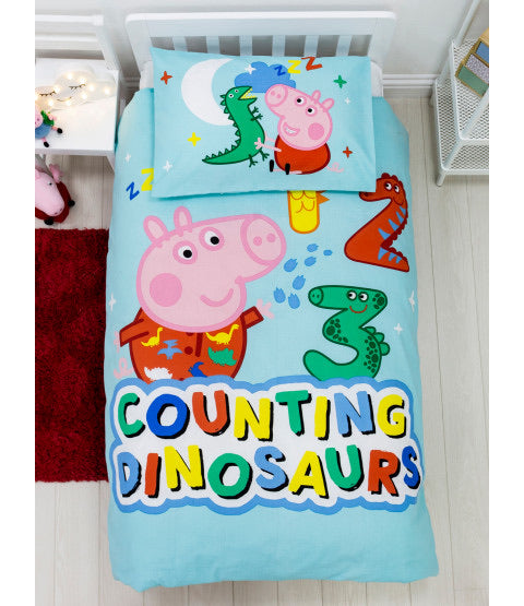 GEORGE PIG COUNTING - Toddler/ Junior/ Cot Quilt Cover Set – Kids Korna