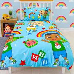 Cocomelon Cute Single Quilt Cover Set POLYESTER