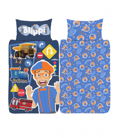 Blippi Licensed Single Quilt Cover Set