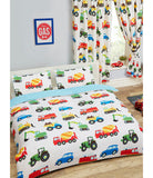Transport Trucks Double to Queen Quilt Cover Set